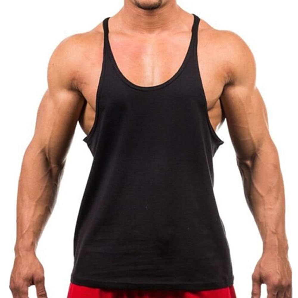 ZUEVI Men's Stringer Muscule Cut Bodybuilding Sleeveless Tank